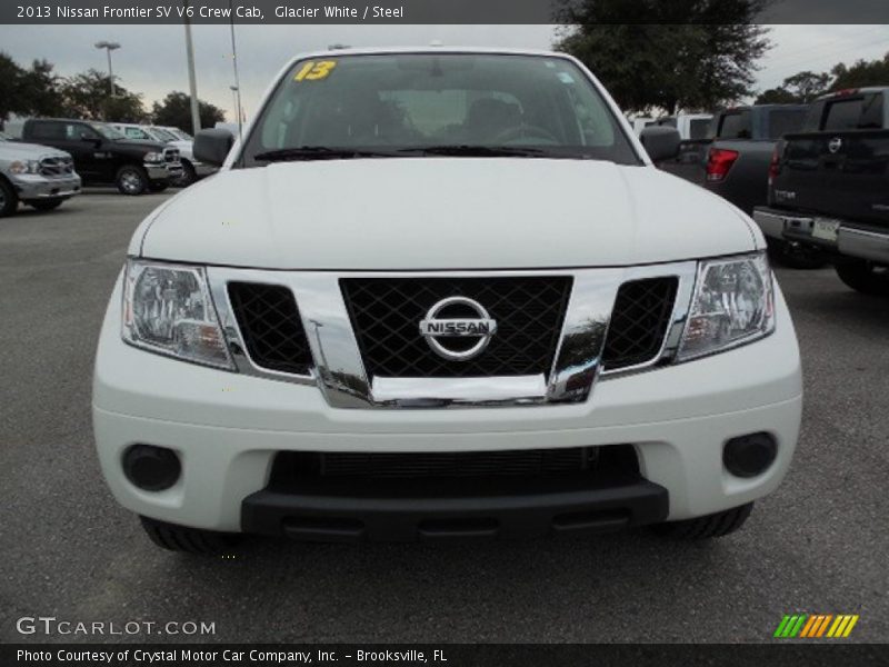 Glacier White / Steel 2013 Nissan Frontier SV V6 Crew Cab