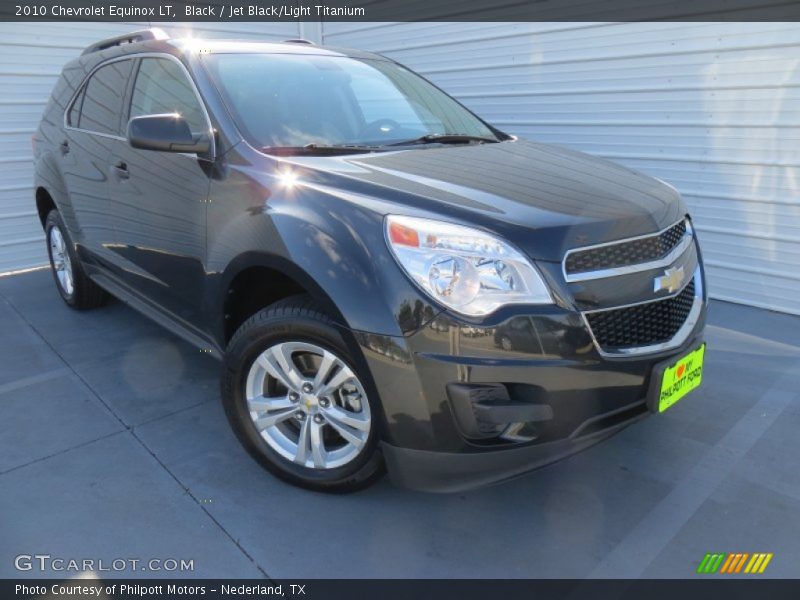 Black / Jet Black/Light Titanium 2010 Chevrolet Equinox LT