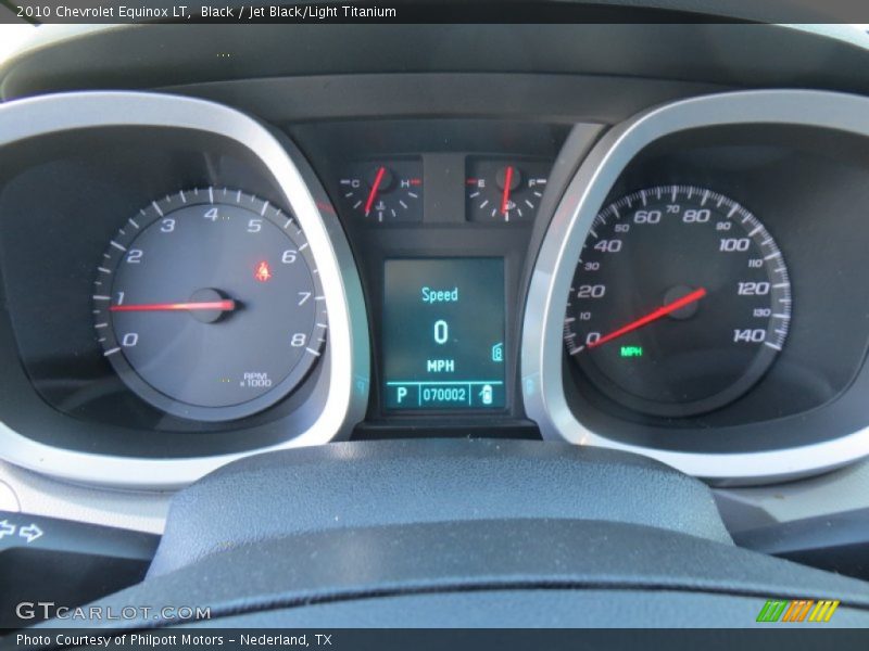 Black / Jet Black/Light Titanium 2010 Chevrolet Equinox LT