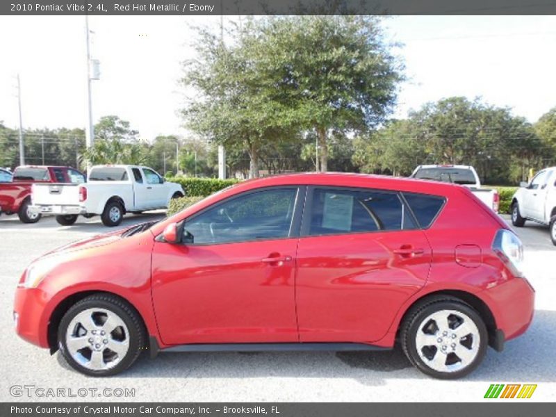 Red Hot Metallic / Ebony 2010 Pontiac Vibe 2.4L