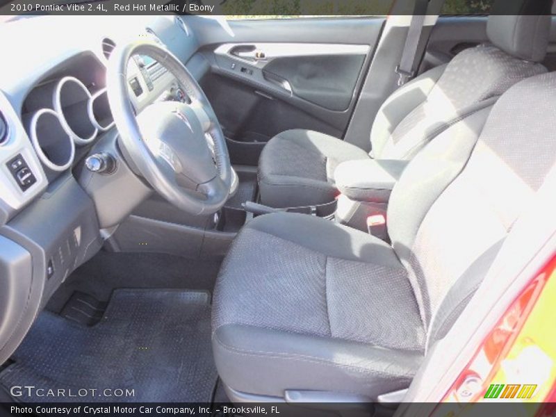 Red Hot Metallic / Ebony 2010 Pontiac Vibe 2.4L