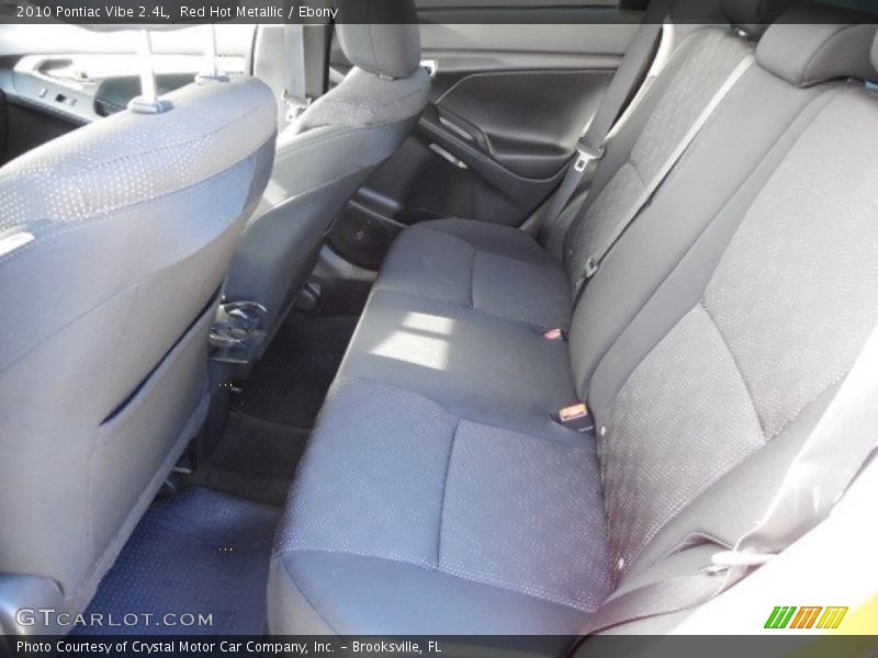 Red Hot Metallic / Ebony 2010 Pontiac Vibe 2.4L