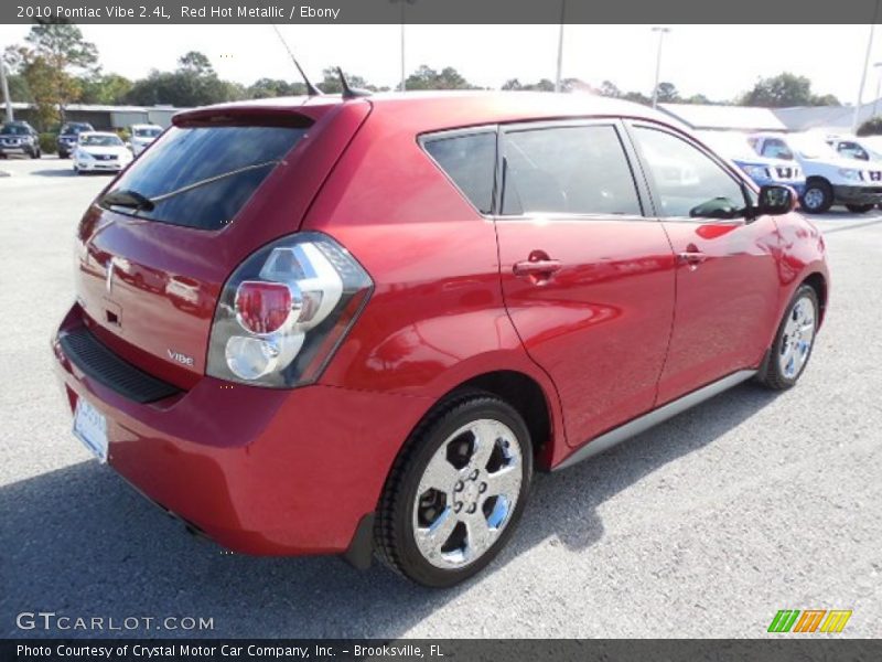 Red Hot Metallic / Ebony 2010 Pontiac Vibe 2.4L