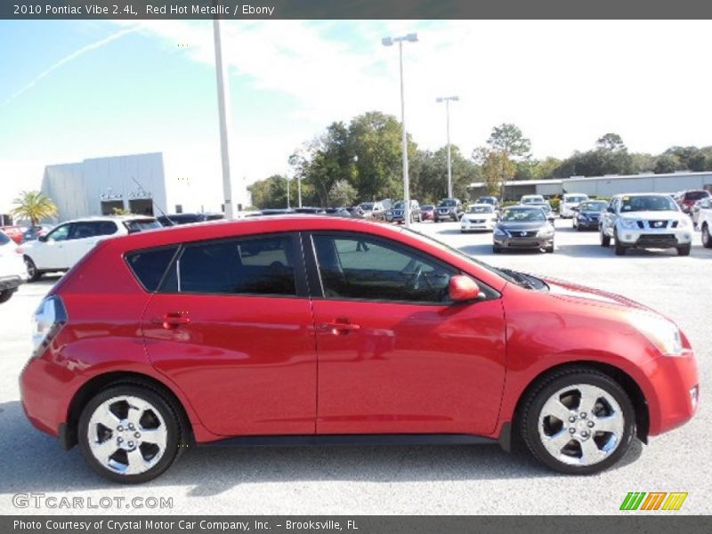 Red Hot Metallic / Ebony 2010 Pontiac Vibe 2.4L