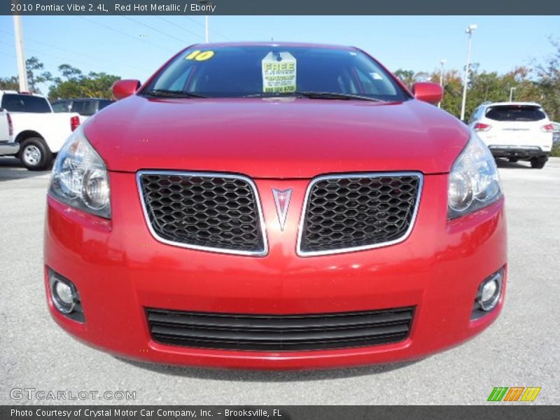 Red Hot Metallic / Ebony 2010 Pontiac Vibe 2.4L