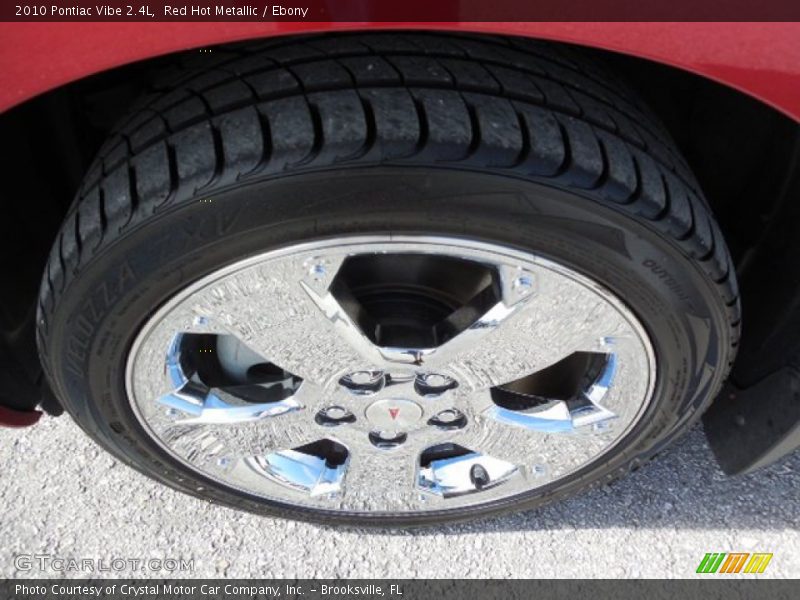 Red Hot Metallic / Ebony 2010 Pontiac Vibe 2.4L