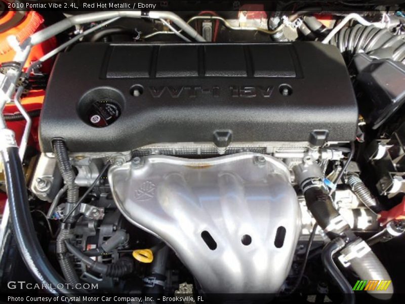Red Hot Metallic / Ebony 2010 Pontiac Vibe 2.4L