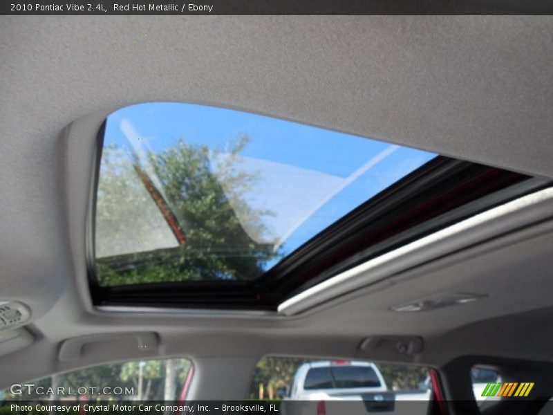 Red Hot Metallic / Ebony 2010 Pontiac Vibe 2.4L