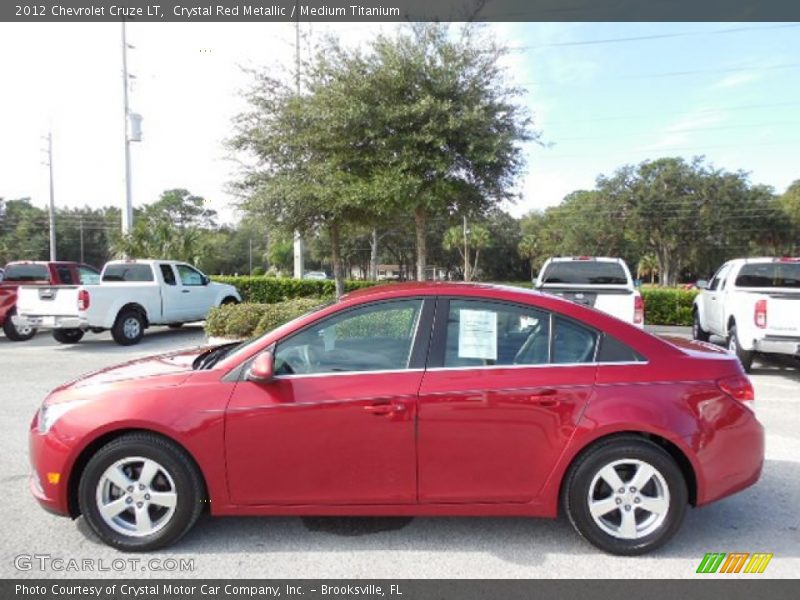 Crystal Red Metallic / Medium Titanium 2012 Chevrolet Cruze LT