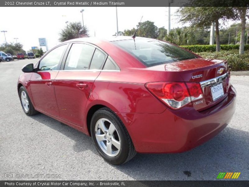 Crystal Red Metallic / Medium Titanium 2012 Chevrolet Cruze LT