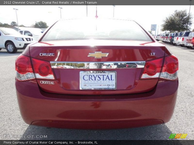 Crystal Red Metallic / Medium Titanium 2012 Chevrolet Cruze LT