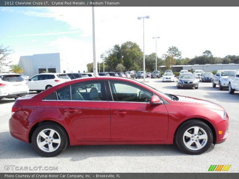 Crystal Red Metallic / Medium Titanium 2012 Chevrolet Cruze LT