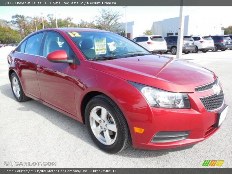 Crystal Red Metallic / Medium Titanium 2012 Chevrolet Cruze LT