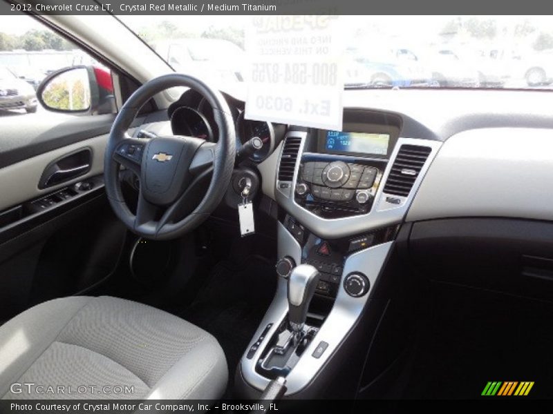 Crystal Red Metallic / Medium Titanium 2012 Chevrolet Cruze LT