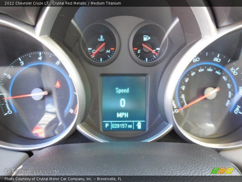 Crystal Red Metallic / Medium Titanium 2012 Chevrolet Cruze LT