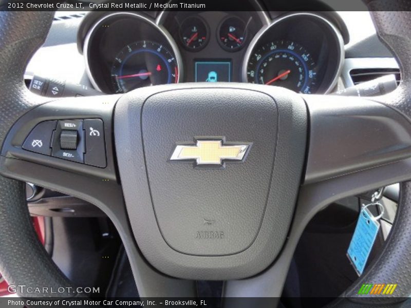 Crystal Red Metallic / Medium Titanium 2012 Chevrolet Cruze LT