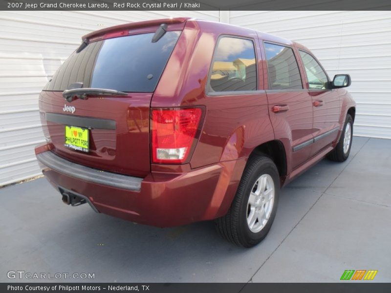 Red Rock Crystal Pearl / Khaki 2007 Jeep Grand Cherokee Laredo