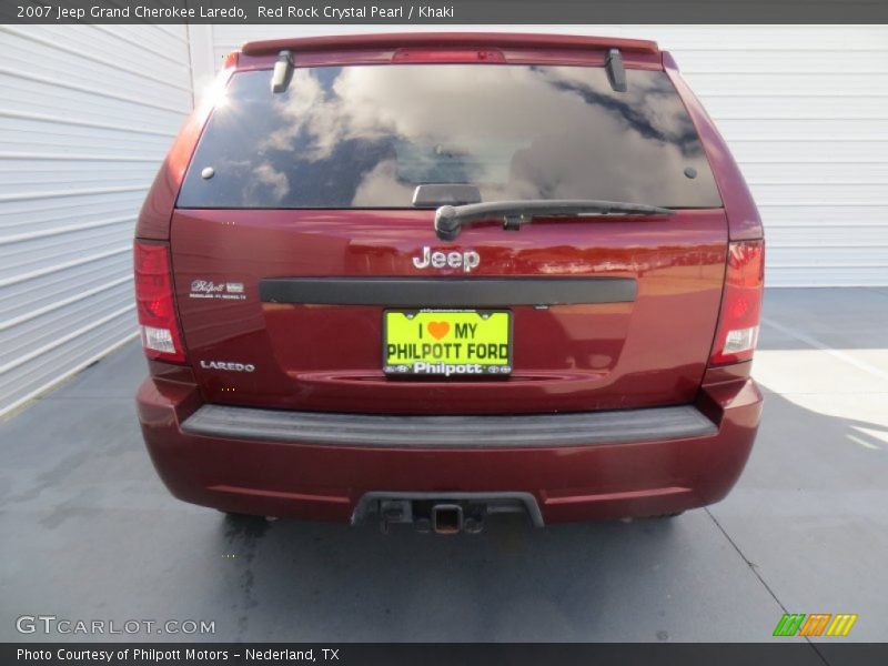 Red Rock Crystal Pearl / Khaki 2007 Jeep Grand Cherokee Laredo