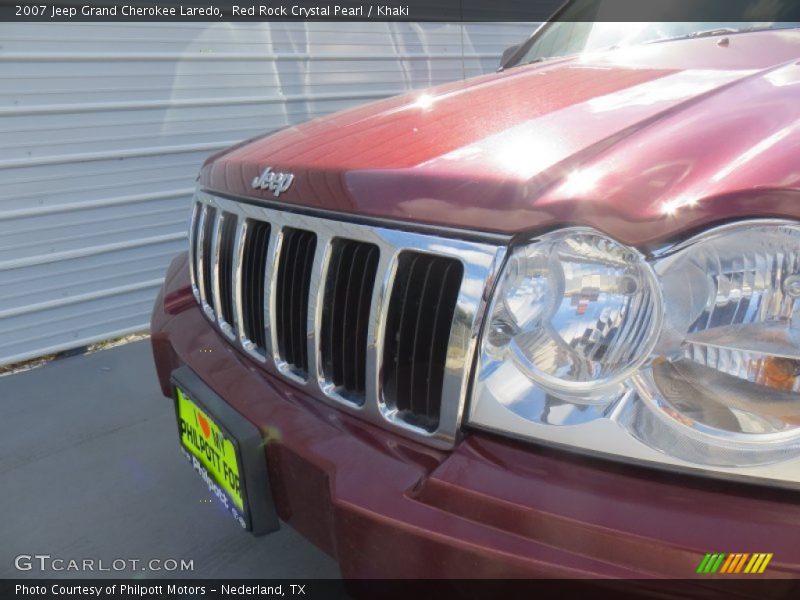 Red Rock Crystal Pearl / Khaki 2007 Jeep Grand Cherokee Laredo