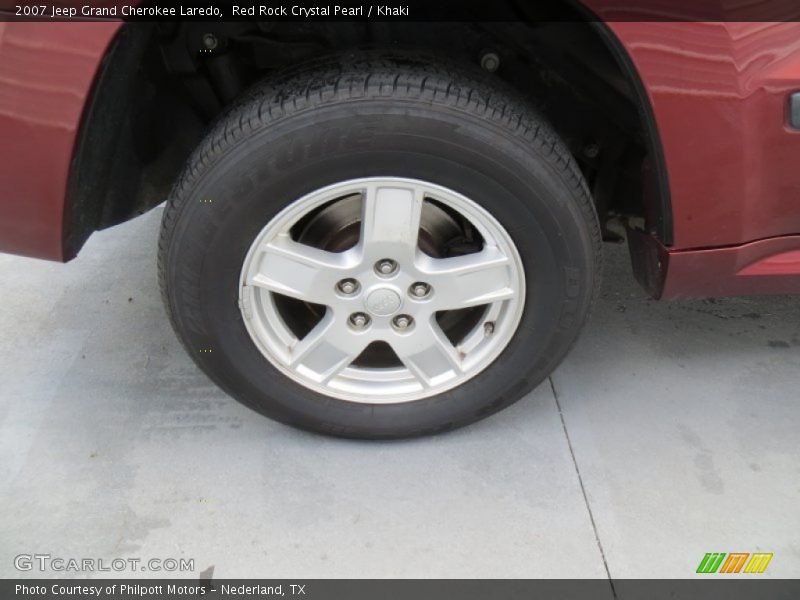 Red Rock Crystal Pearl / Khaki 2007 Jeep Grand Cherokee Laredo