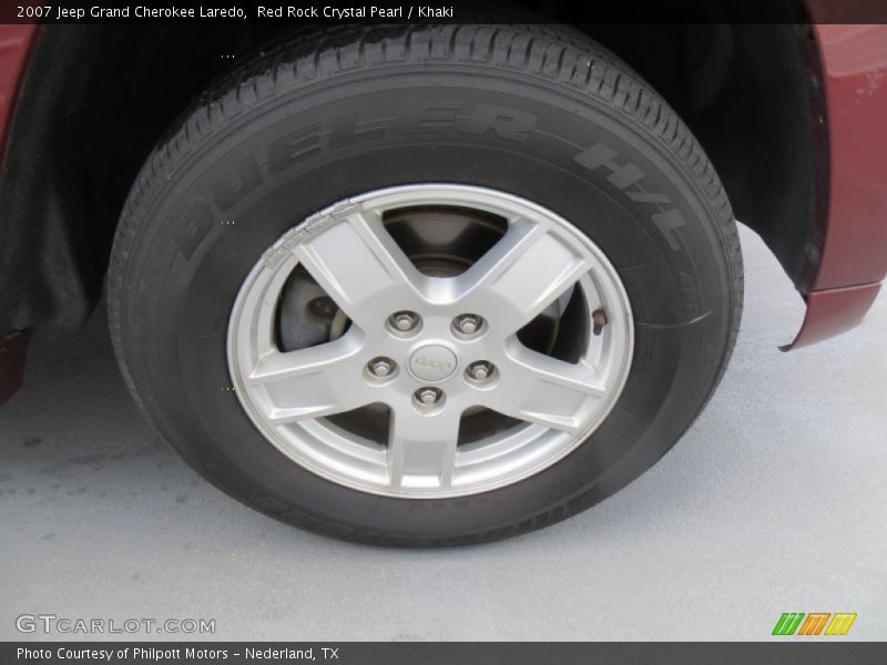 Red Rock Crystal Pearl / Khaki 2007 Jeep Grand Cherokee Laredo