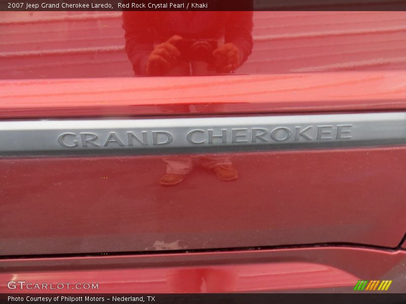 Red Rock Crystal Pearl / Khaki 2007 Jeep Grand Cherokee Laredo