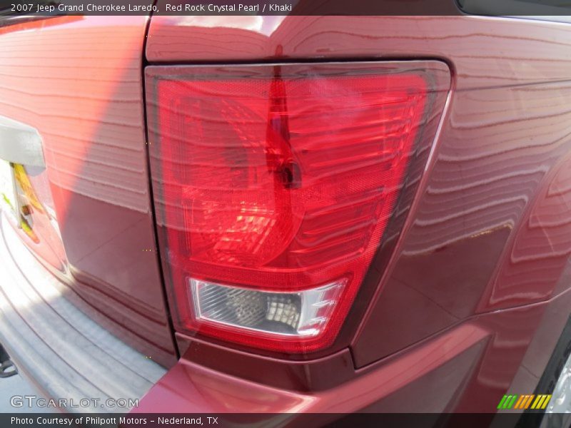 Red Rock Crystal Pearl / Khaki 2007 Jeep Grand Cherokee Laredo