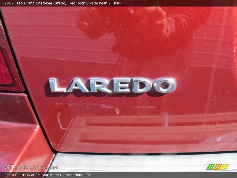 Red Rock Crystal Pearl / Khaki 2007 Jeep Grand Cherokee Laredo
