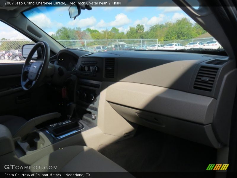 Red Rock Crystal Pearl / Khaki 2007 Jeep Grand Cherokee Laredo