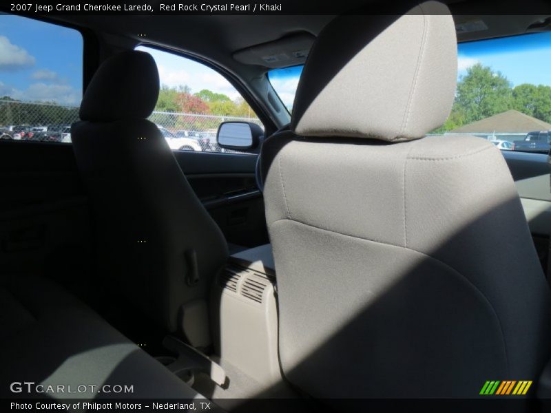 Red Rock Crystal Pearl / Khaki 2007 Jeep Grand Cherokee Laredo