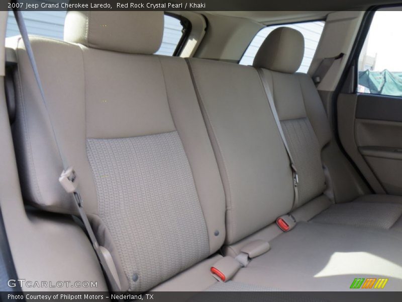 Red Rock Crystal Pearl / Khaki 2007 Jeep Grand Cherokee Laredo