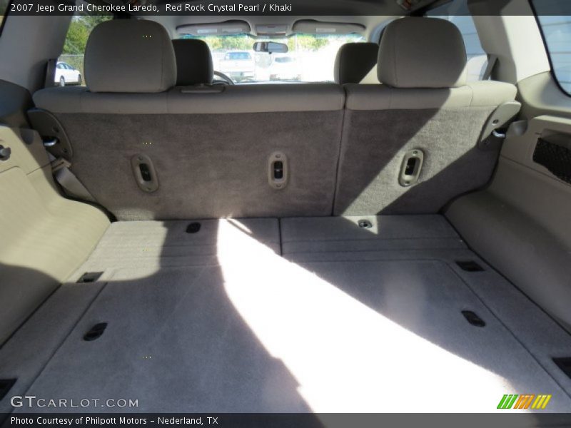 Red Rock Crystal Pearl / Khaki 2007 Jeep Grand Cherokee Laredo