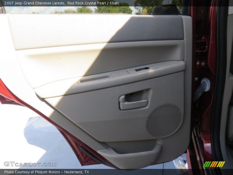 Red Rock Crystal Pearl / Khaki 2007 Jeep Grand Cherokee Laredo