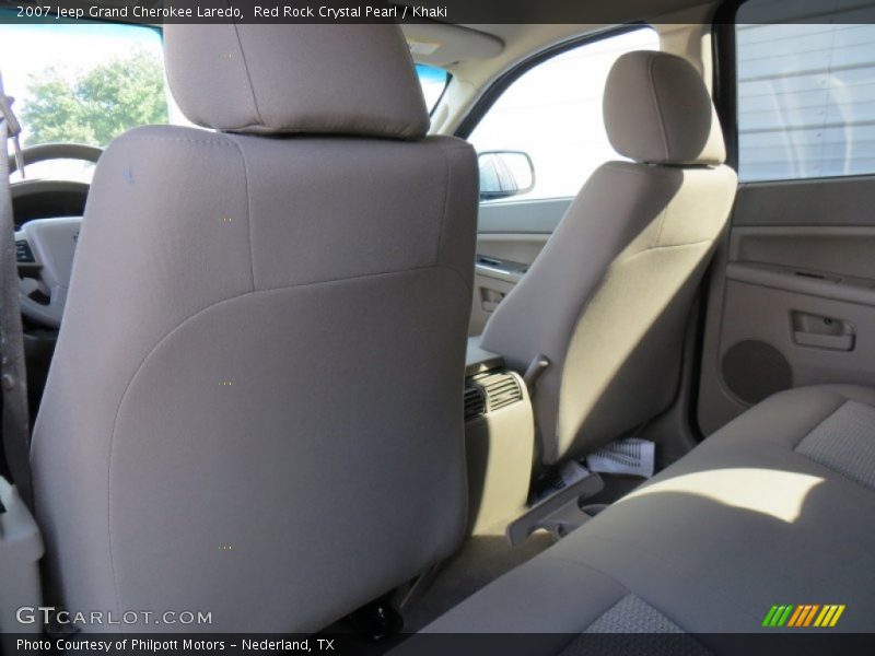 Red Rock Crystal Pearl / Khaki 2007 Jeep Grand Cherokee Laredo