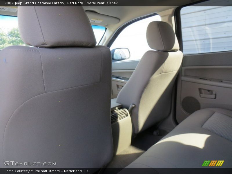 Red Rock Crystal Pearl / Khaki 2007 Jeep Grand Cherokee Laredo