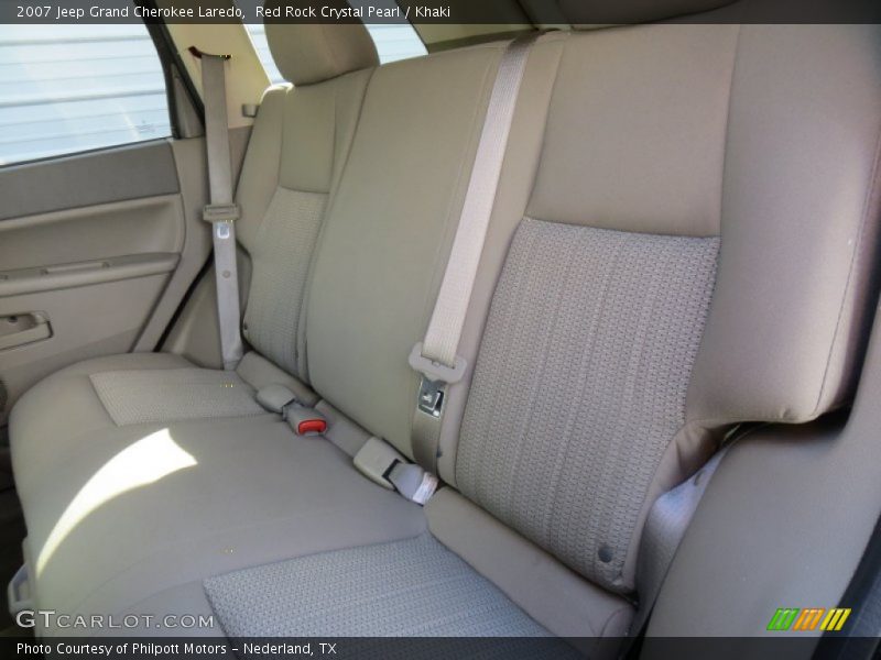 Red Rock Crystal Pearl / Khaki 2007 Jeep Grand Cherokee Laredo
