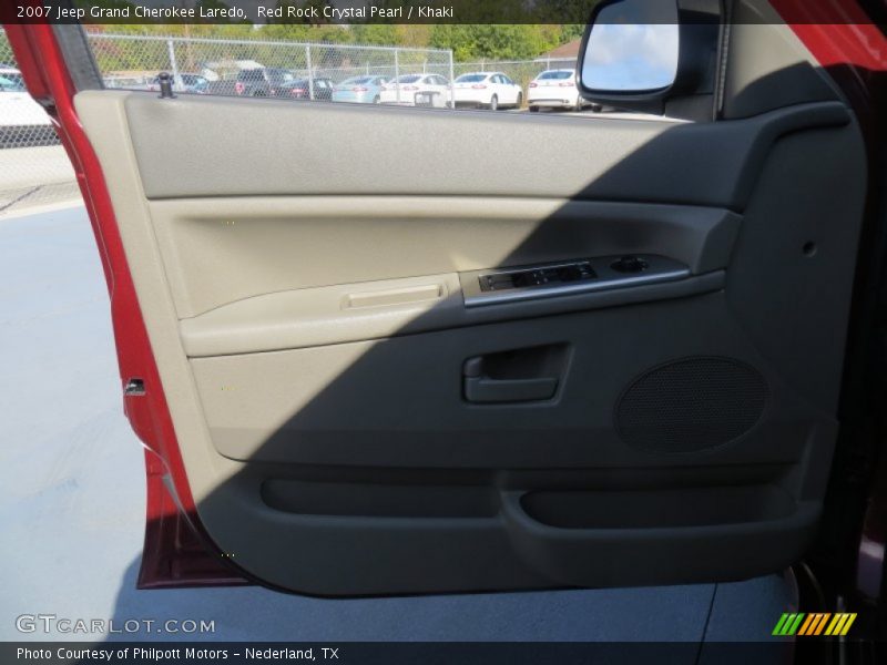 Red Rock Crystal Pearl / Khaki 2007 Jeep Grand Cherokee Laredo