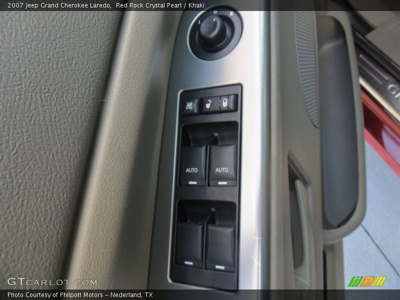 Red Rock Crystal Pearl / Khaki 2007 Jeep Grand Cherokee Laredo