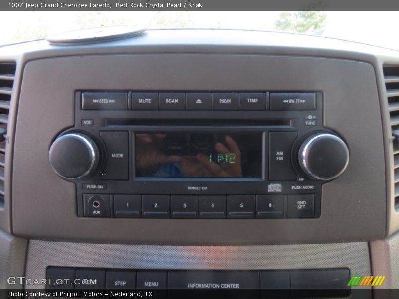Red Rock Crystal Pearl / Khaki 2007 Jeep Grand Cherokee Laredo
