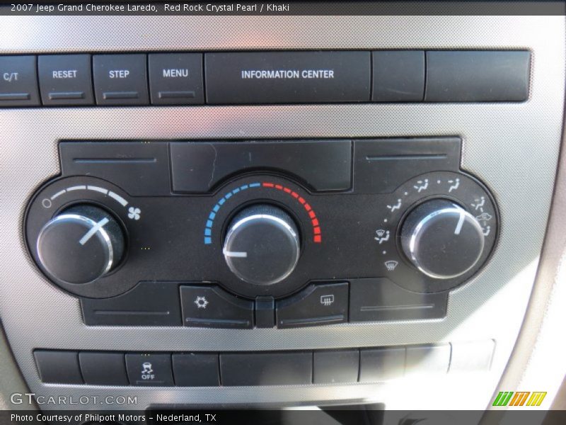 Red Rock Crystal Pearl / Khaki 2007 Jeep Grand Cherokee Laredo