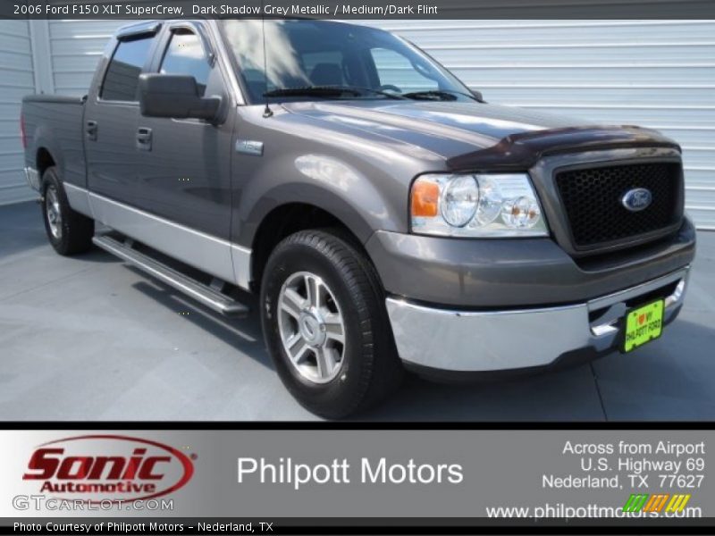 Dark Shadow Grey Metallic / Medium/Dark Flint 2006 Ford F150 XLT SuperCrew