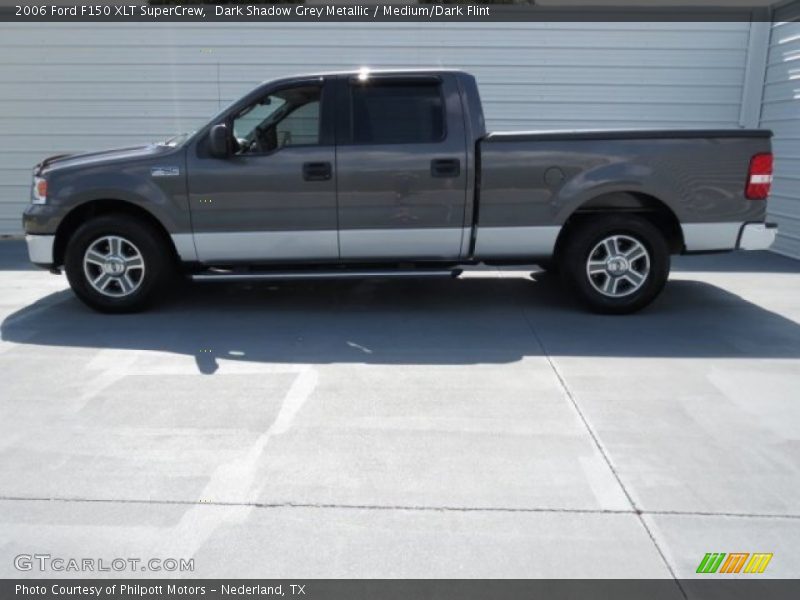 Dark Shadow Grey Metallic / Medium/Dark Flint 2006 Ford F150 XLT SuperCrew