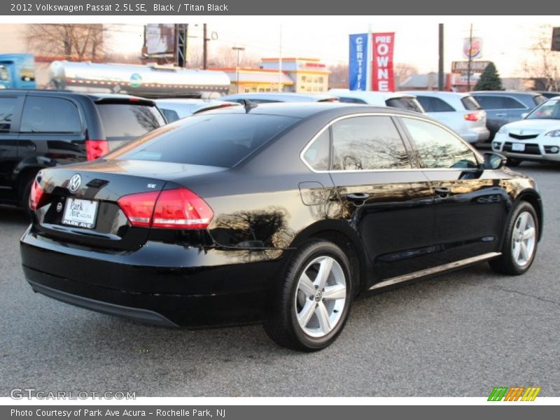 Black / Titan Black 2012 Volkswagen Passat 2.5L SE