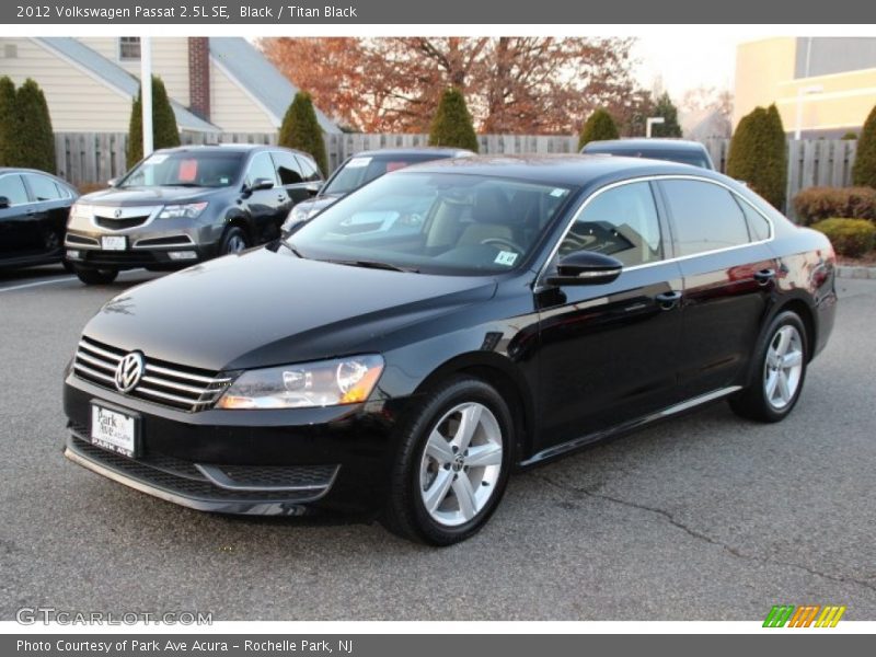 Black / Titan Black 2012 Volkswagen Passat 2.5L SE