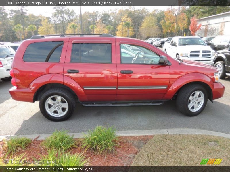 Inferno Red Crystal Pearl / Khaki Two-Tone 2008 Dodge Durango SLT 4x4