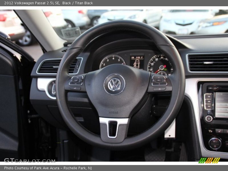 Black / Titan Black 2012 Volkswagen Passat 2.5L SE