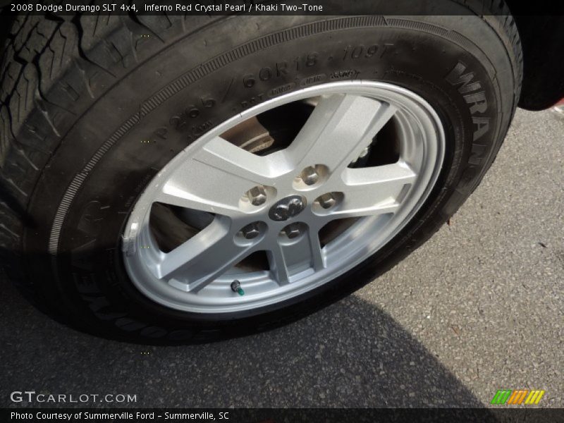 Inferno Red Crystal Pearl / Khaki Two-Tone 2008 Dodge Durango SLT 4x4