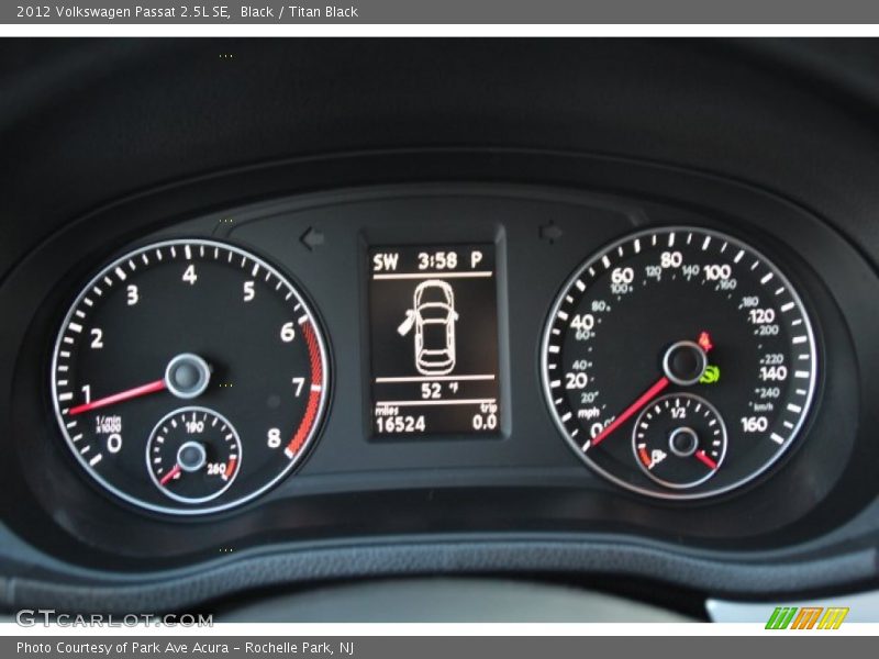 Black / Titan Black 2012 Volkswagen Passat 2.5L SE