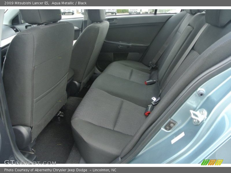 Aqua Metallic / Black 2009 Mitsubishi Lancer ES