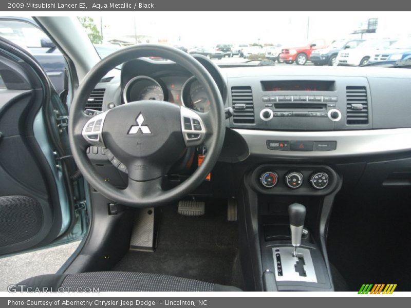 Aqua Metallic / Black 2009 Mitsubishi Lancer ES